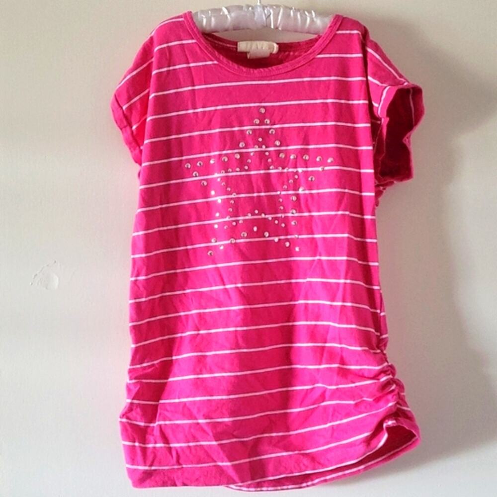 Pink with White stripes t-shirt